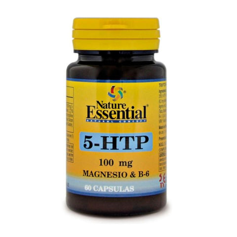 Comprar online TRIPTOFANO 5-HTP 100 mg + MAGNESIO + B-6 60 Caps de NATURE ESSENTIAL. Imagen 1