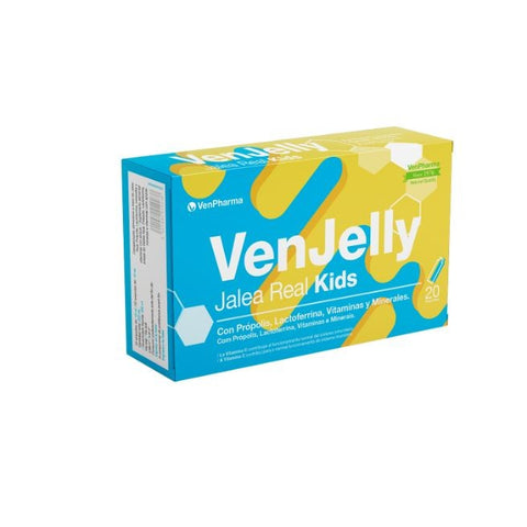 Comprar online VENJELLY JALEA REAL KIDS 20 Ampollas de VENPHARMA. Imagen 1