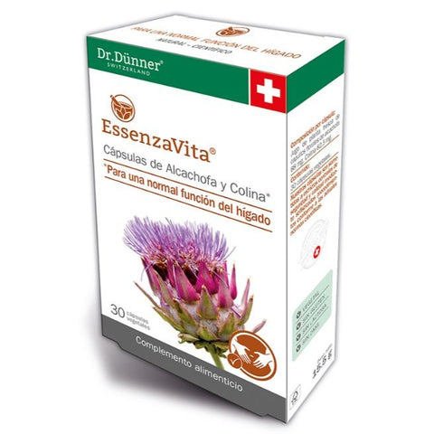 Comprar online ESSENZAVITA ALCACHOFA Y COLINA 30 CAPSULAS VEGETAL de DR.DUNNER. Imagen 1