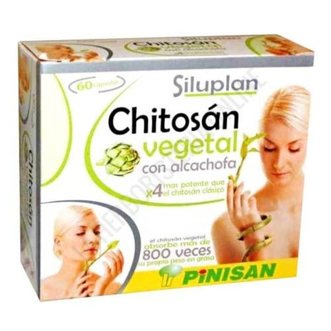 Comprar online SILUPLAN CHITOSAN VEGETAL CON ALCACHOFA 60 Caps de PINISAN. Imagen 1