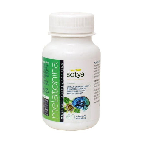 Comprar online MELATONINA + MELISA + PASIFLORA+ TILA 60 CAPS de SOTYA BESLAN. Imagen 1