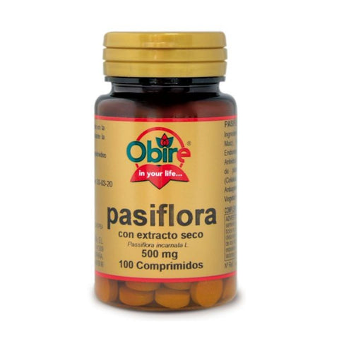 Comprar online PASIFLORA 500 mg EXTRACTO SECO 100 Comp de OBIRE. Imagen 1