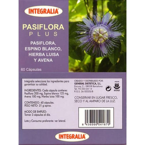 Comprar online PASIFLORA PLUS 60 Caps de INTEGRALIA. Imagen 1