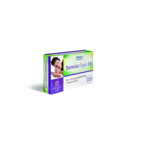 Comprar online SOMNIO FLASH 1,8 mg 60 comp de DIETISA. Imagen 1