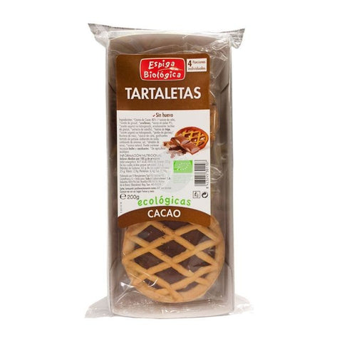 Comprar online BIO TARTALETA CHOCOLATE ECO 4 ud de ESPIGA BIOLOGICA. Imagen 1