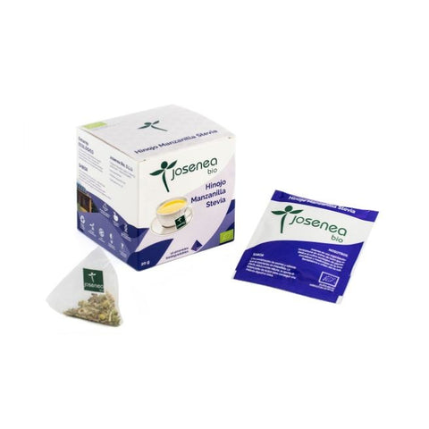 Comprar online HINOJO-MANZANILLA-STEVIA BIO CAJA 10 PIR ENSOBRADA de JOSENEA. Imagen 1