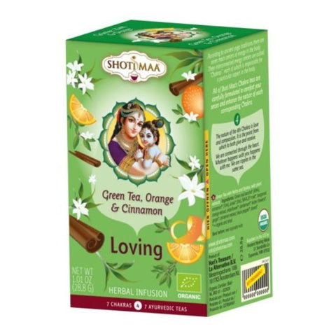 Comprar online LOVING (INFUSION CHAKRAS AMOROSO) 16 BOLSITAS de HARI TREASURE. Imagen 1
