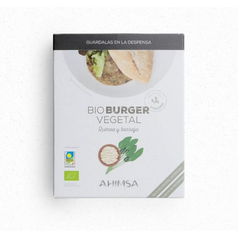 Comprar online BURGUER VEGETAL QUINOA Y BORRAJA BIO 160 gr de AHIMSA. Imagen 1
