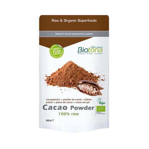 Comprar online CACAO CRUDO EN POLVO 200 G de BIOTONA. Imagen 1