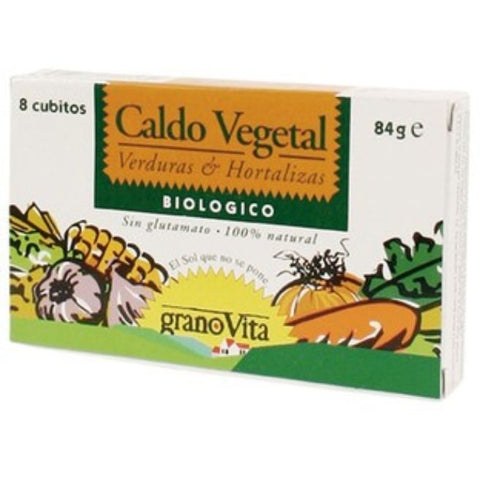 Comprar online CALDO VEGETAL BIOLOGICO 84 gr ( 8 cubitos) de GRANOVITA. Imagen 1