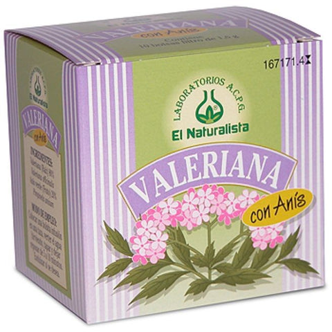 Comprar online VALERIANA CON ANIS 10 10 Bolsitas infusion de EL NATURALISTA. Imagen 1