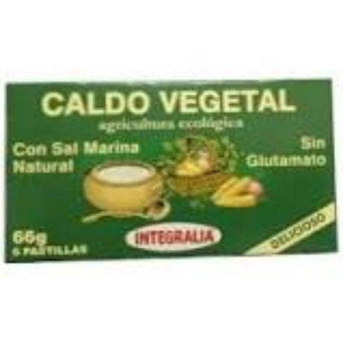 Comprar online CALDO VEGETAL ECO CON SAL MARINA 6 Cubitos X 11 gr de INTEGRALIA. Imagen 1