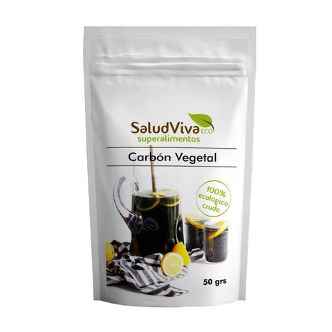 Comprar online CARBON VEGETAL ACTIVADO (COLORANTE) 50 GRAMOS de SALUD VIVA. Imagen 1