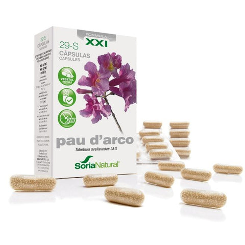 Comprar online 29-S PAU D'ARCO 30 Caps LIBERACION PROLONGADA de SORIA. Imagen 1
