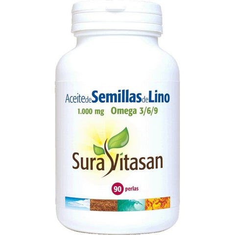 Comprar online AC SEMILLAS LINO 1000 mg 90 Perlas de SURA VITASAN. Imagen 1