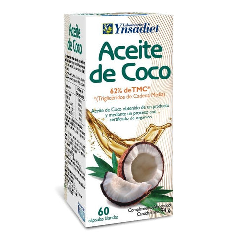 Comprar online ACEITE DE COCO 60 Caps DIETASOL de YNSADIET. Imagen 1