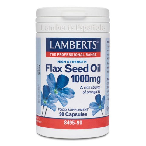 Comprar online ACEITE DE SEMILLAS LINO 90 Caps de LAMBERTS. Imagen 1