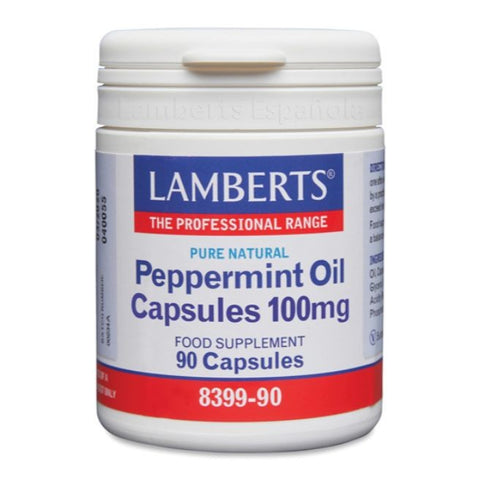 Comprar online ACEITE MENTA PIPERITA 90 Caps 100mg de LAMBERTS. Imagen 1