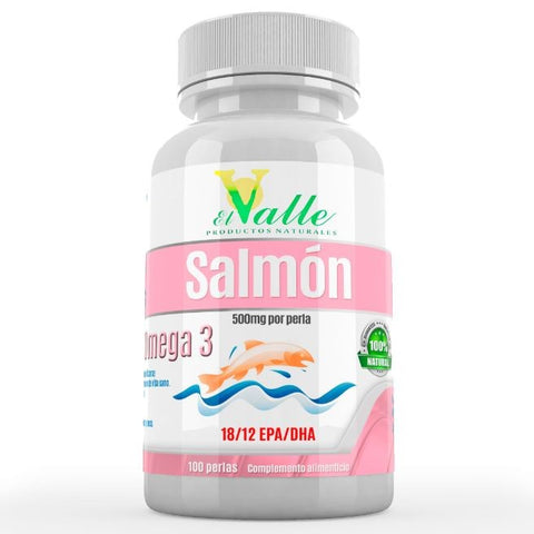 Comprar online ACEITE SALMON 100 perlas de VALLE. Imagen 1