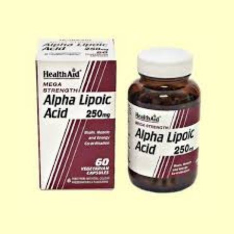 Comprar online ACID ALPHA LIPOIC 250 mg 60 Caps de HEALTH AID. Imagen 1