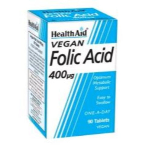 Comprar online ACIDO FOLICO 400 mcg 90 Comp de HEALTH AID. Imagen 1