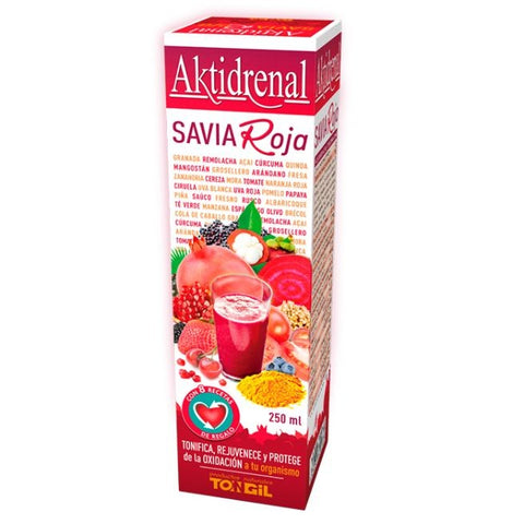 Comprar online AKTIDRENAL SAVIA ROJA 250 ml de TONGIL. Imagen 1