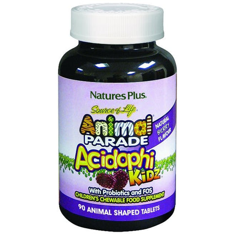 Comprar online ANIMAL PARADE ACIDOPHIKIDZ 90 Comp de NATURES PLUS. Imagen 1