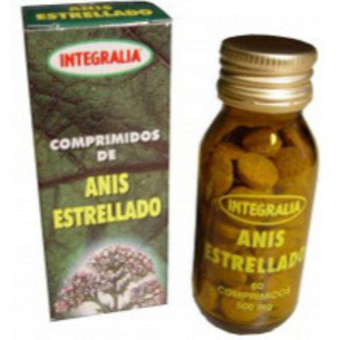 Comprar online ANIS ESTRELLADO 60 Comp 500 mg de INTEGRALIA. Imagen 1