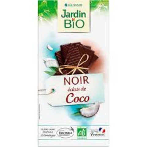 Comprar online CHOCOLATE NEGRO CON COCO 100G de JARDIN BIO. Imagen 1