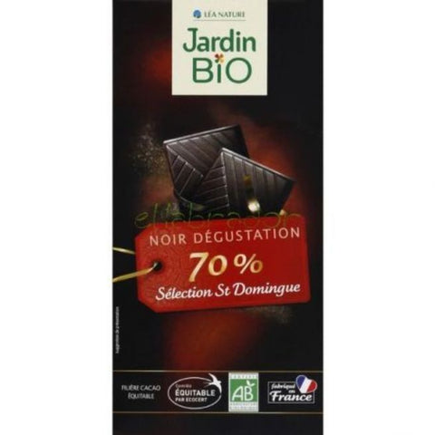 Comprar online CHOCOLATE NEGRO CON GRANOS DE CACAO TOREFACTADO de JARDIN BIO. Imagen 1