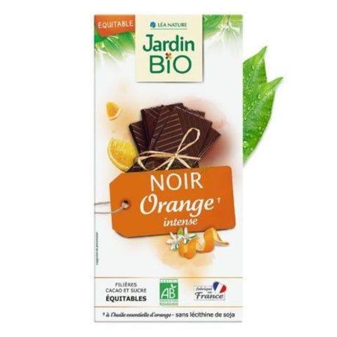 Comprar online CHOCOLATE NEGRO CON NARANJA 100G de JARDIN BIO. Imagen 1