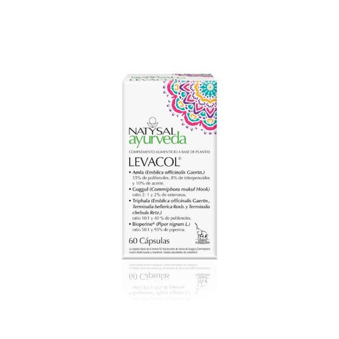 Comprar online AYURVEDA LEVACOL 60 CAPSULAS de NATYSAL. Imagen 1