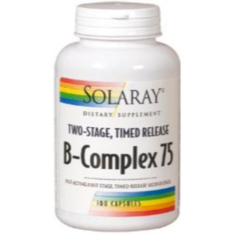 Comprar online B COMPLEX 75 A/R 100 Vcaps de SOLARAY. Imagen 1