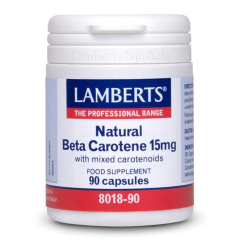 Comprar online BETA CAROTENO NATURAL 90 Caps de LAMBERTS. Imagen 1