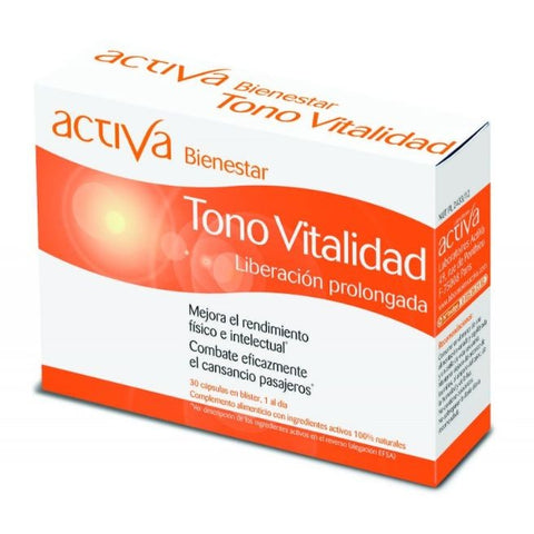 Comprar online BIENESTAR TONO VITALIDAD 30 Caps de ACTIVA. Imagen 1