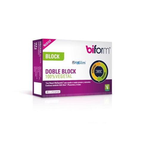 Comprar online BIFORM DOBLE BLOCK 100 % VEGETAL 30 Vcaps de BIFORM. Imagen 1