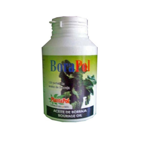 Comprar online BORAPOL (BORRAJA Y VIT E) 500 mg 120 Perlas de PLANTA POL. Imagen 1