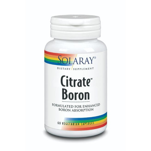 Comprar online BORO CITRATO 500 microgr 60 Vcaps de SOLARAY. Imagen 1