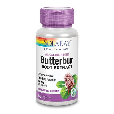 Comprar online BUTTERBUR (PETASITA) 50 mg 60 Vcaps de SOLARAY. Imagen 1