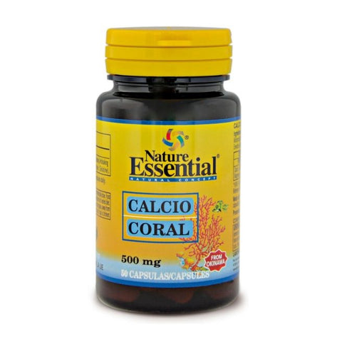Comprar online CALCIO CORAL 500 mg 50 Caps de NATURE ESSENTIAL. Imagen 1