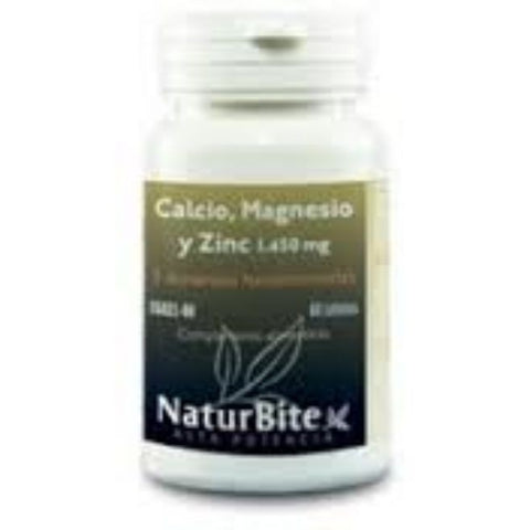 Comprar online CALCIO MAGNESIO Y ZINC 1450 mg 60 Tabs de NATURBITE. Imagen 1