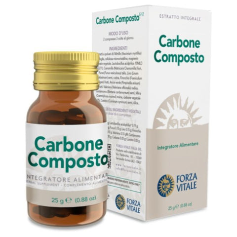 Comprar online CARBONE COMPOSTO 25 gr de FORZA VITALE. Imagen 1