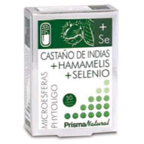 Comprar online CASTAÑO DE INDIAS + HAMAMELIS + SELENIO 30 caps de PRISMA NATURAL. Imagen 1