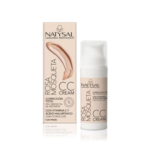 Comprar online CC CREAM ROSA MOSQUETA FPS 30 50 ml.TONO MEDIO de NATYSAL. Imagen 1