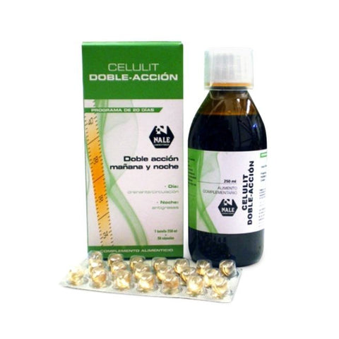 Comprar online CELULIT DOBLE ACCION JARABE 250 ml + 20 Perlas de NALE. Imagen 1