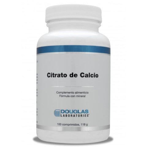 Comprar online CITRATO DE CALCIO 250 mg CALCIO 100 Comp de DOUGLAS. Imagen 1