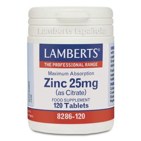 Comprar online CITRATO DE ZINC 25 MG 120 CAPS de LAMBERTS. Imagen 1
