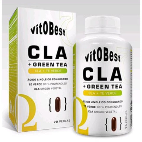 Comprar online CLA + TE VERDE 70 Perlas de VIT.O.BEST. Imagen 1