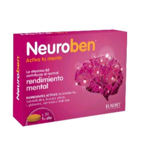 Comprar online COGNIBEN 30 COMPRIMIDOS (ANTES NEUROBEN 30 Comp) de ELADIET. Imagen 1