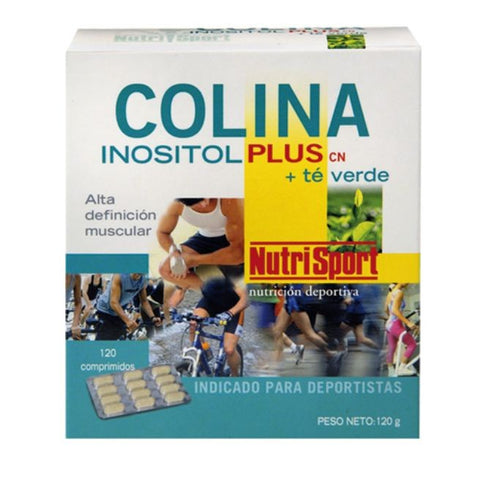 Comprar online COLINA INOSITOL PLUS+TE VERDE 120 Comp de NUTRISPORT. Imagen 1